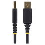 StarTech.com Cable Adaptador USB a RS-232 de Módem Nulo, 3 m, Negro