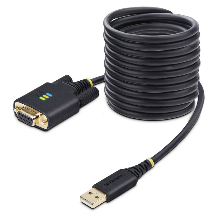 StarTech.com Cable Adaptador USB a RS-232 de Módem Nulo, 3 m, Negro StarTech.com Cable Adaptador USB a RS-232 de Módem Nulo, 3 m, Negro