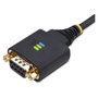 StarTech.com Cable Adaptador USB a RS-232 de Módem Nulo, 3 m, Negro