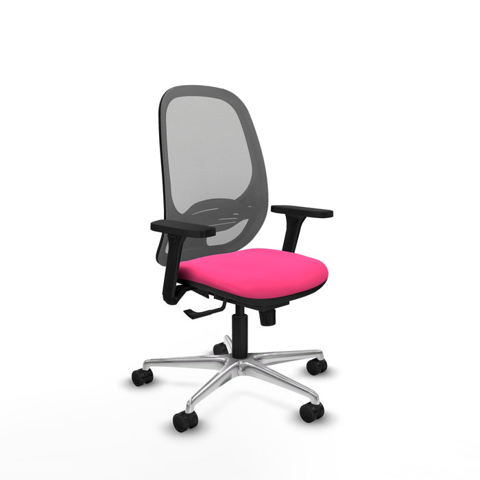 PIQUERAS Y CRESPO Silla de oficina Cilanco, Sincro, Rosa y Gris PIQUERAS Y CRESPO Silla de oficina Cilanco, Sincro, Rosa y Gris