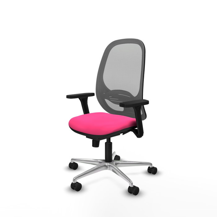 PIQUERAS Y CRESPO Silla de oficina Cilanco, Sincro, Rosa y Gris PIQUERAS Y CRESPO Silla de oficina Cilanco, Sincro, Rosa y Gris