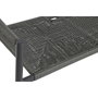 DKD Home Decor Sofá de 2 Plazas de Aluminio y Ratán Negro y Gris Oscuro