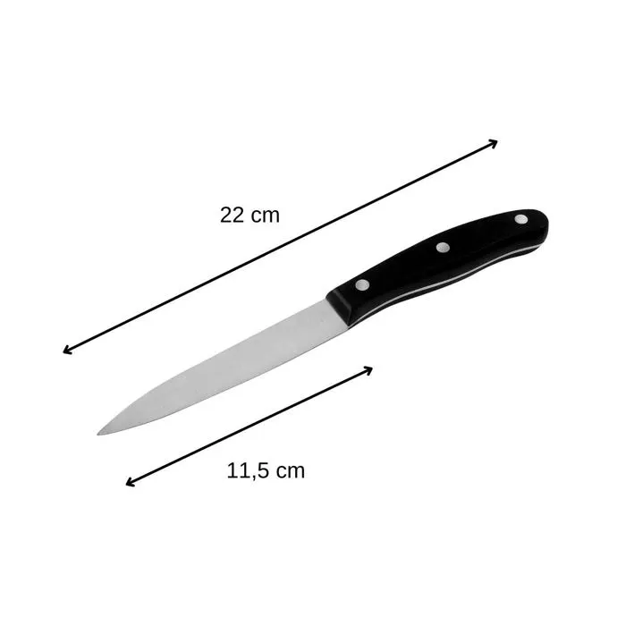 Nirosta Juego de 3 Cuchillos de Cocina Acero Inoxidable 20, 22 y 26 cm