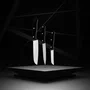 Nirosta Juego de 3 Cuchillos de Cocina Acero Inoxidable 20, 22 y 26 cm