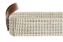 DKD Home Decor Bandeja Decoracion Set de 2 Marron Claro Natural Seagrass y Pu 32 x 9 x 41 cm
