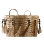DKD Home Decor Set de 3 Cestas de Bambú Multicolor