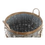 DKD Home Decor Set de 3 Cestas de Bambú Multicolor