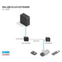 Lindy Extensor de Consola USB 2.0 Cat6 43391 Negro