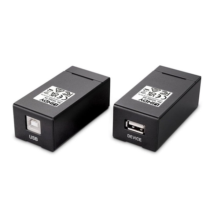 Lindy Extensor de Consola USB 2.0 Cat6 43391 Negro