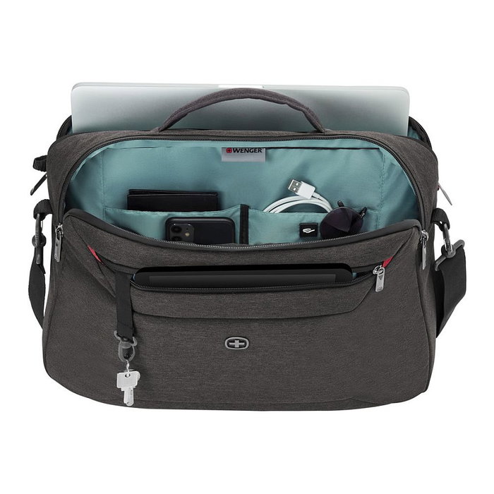 Wenger MX Commute Mochila Portátil 40.6 cm 16 Pulgadas, Poliéster Gris, 20 L, Compartimento para Tablet