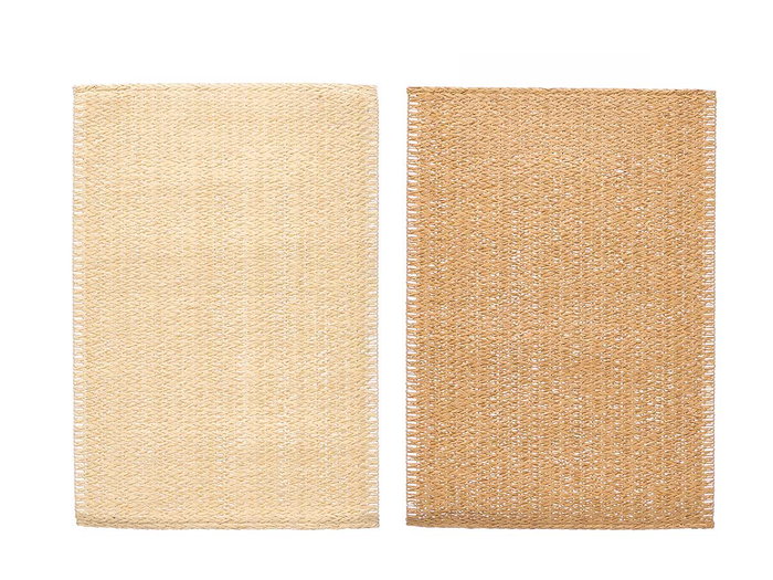 KINVARA Salvamanteles Rectangular Surtido 2 Colores Beige + Marron, Pack de 24 unidades