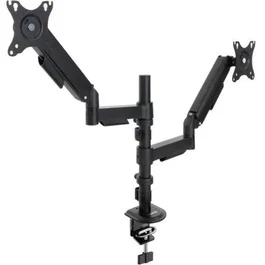 TooQ Soporte de Mesa para 2 Monitores DB1533TNR-B Giratorio Inclinable Negro hasta 32"