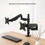 Tooq Soporte de Mesa para 2 Monitores DB1533TNR-B Negro