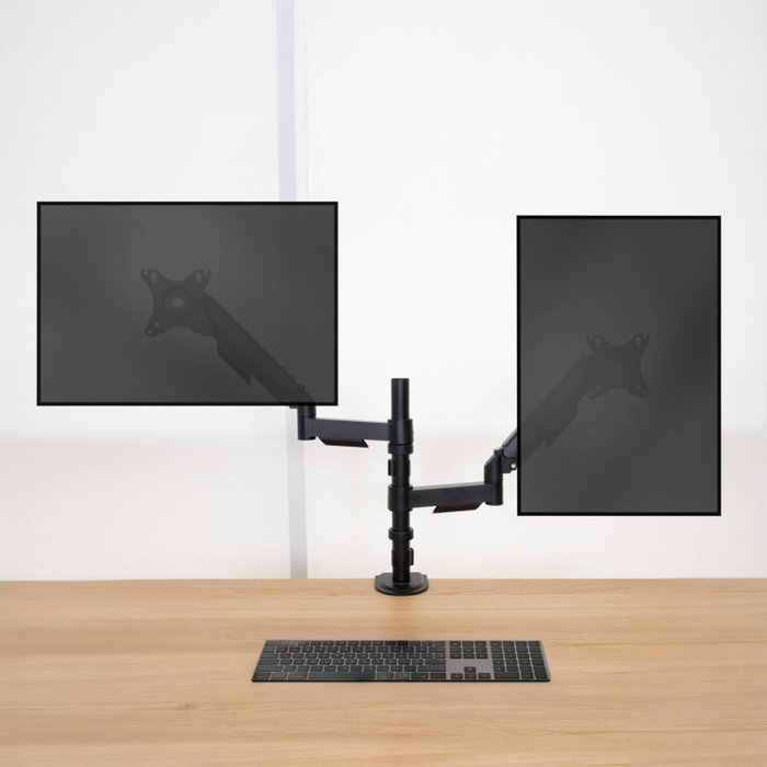 Tooq Soporte de Mesa para 2 Monitores DB1533TNR-B Negro