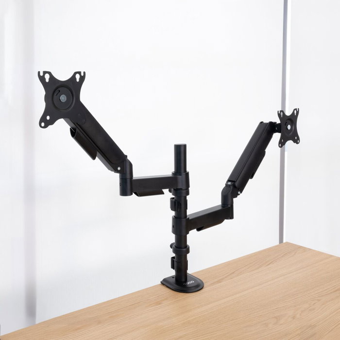 Tooq Soporte de Mesa para 2 Monitores DB1533TNR-B Negro