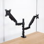 Tooq Soporte de Mesa para 2 Monitores DB1533TNR-B Negro