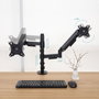 Tooq Soporte de Mesa para 2 Monitores DB1533TNR-B Negro