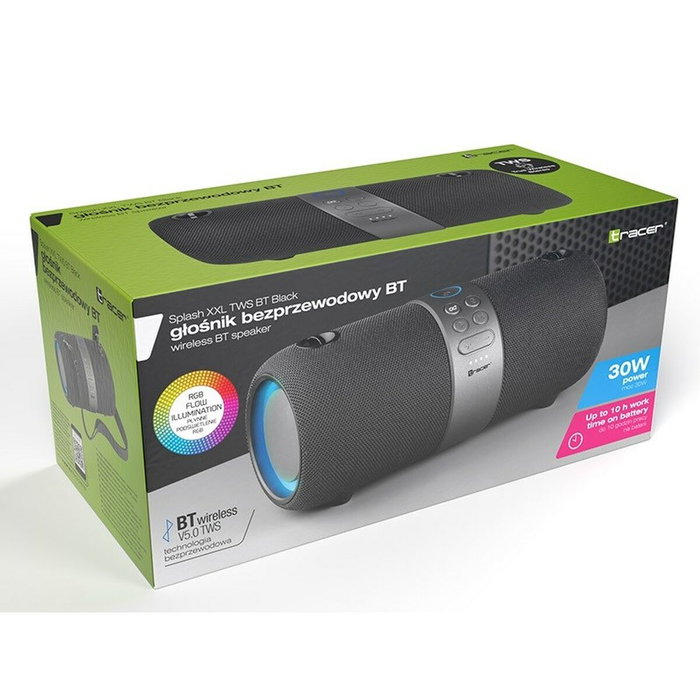 Tracer Splash XXL TWS Altavoz inalámbrico negro