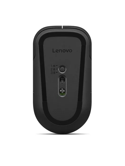 Lenovo Pro Plus 6050 - Ratón Óptico Inalámbrico RF + Bluetooth, Ambidiestro, 2400 DPI, 10 Botones, para Oficina, Negro