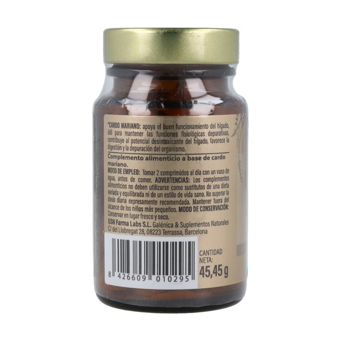 GSN Silimarin Premium Cardo Mariano 90 comprimidos GSN Silimarin Premium Cardo Mariano 90 comprimidos