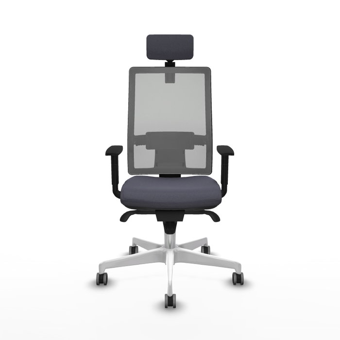 PIQUERAS Y CRESPO Silla de oficina Horna con mecanismo Sincro Gris PIQUERAS Y CRESPO Silla de oficina Horna con mecanismo Sincro Gris
