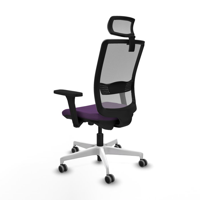 PIQUERAS Y CRESPO Silla de oficina Haches con mecanismo Sincro/Traslack, Morado y Gris PIQUERAS Y CRESPO Silla de oficina Haches con mecanismo Sincro/Traslack, Morado y Gris