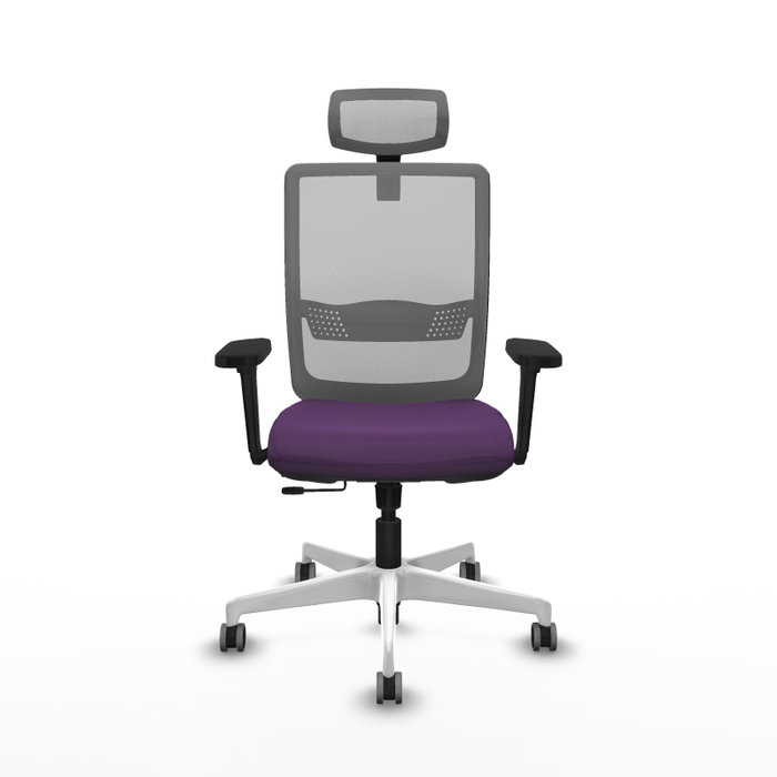 PIQUERAS Y CRESPO Silla de oficina Haches con mecanismo Sincro/Traslack, Morado y Gris PIQUERAS Y CRESPO Silla de oficina Haches con mecanismo Sincro/Traslack, Morado y Gris