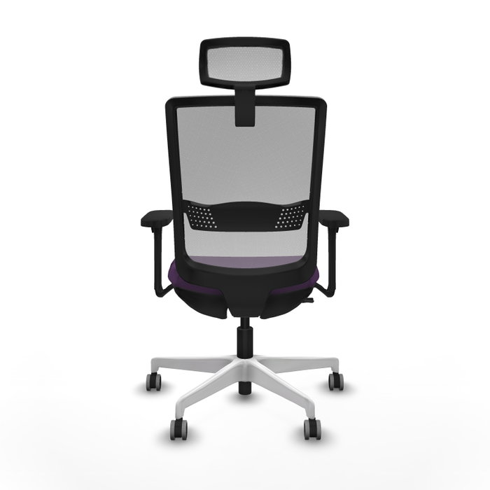 PIQUERAS Y CRESPO Silla de oficina Haches con mecanismo Sincro/Traslack, Morado y Gris PIQUERAS Y CRESPO Silla de oficina Haches con mecanismo Sincro/Traslack, Morado y Gris