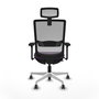 PIQUERAS Y CRESPO Silla de oficina Haches con mecanismo Sincro/Traslack, Morado y Gris