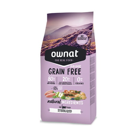 Ownat Pienso Gato GF Prime Sterilized para Gatos Esterilizados, 3 kg