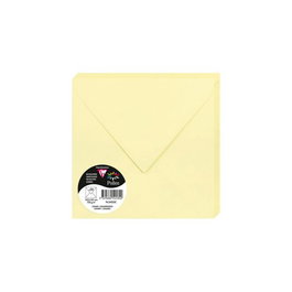 Sobre Clairefontaine Pollen 165X165 120G Amarillo Canario Paquete De 20