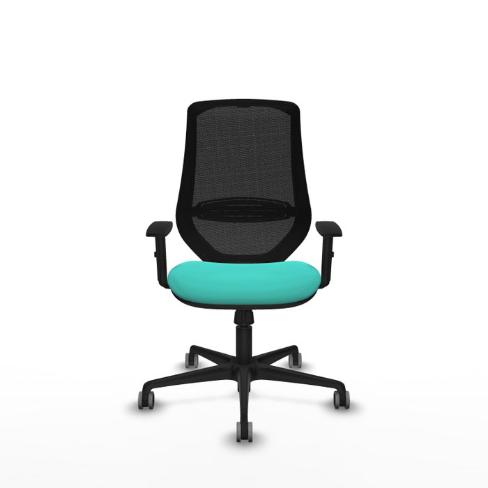 PIQUERAS Y CRESPO Silla de oficina Mardos con mecanismo Sincro, Turquesa y Negro PIQUERAS Y CRESPO Silla de oficina Mardos con mecanismo Sincro, Turquesa y Negro