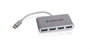 IOGEAR HUB-C - Hub USB-C a 4 Puertos USB-A 3.0, Adaptador Multi-puerto, SuperSpeed 5Gbps para MacBook y Chromebook