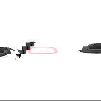 RealPower FreeCharge-10 Cargador Inalámbrico Rápido 10 W con Adaptador, 2 A, MicroUSB, Color Negro y Rojo, para Smartphone