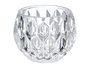Giftdecor Portavela de Cristal con Diseño Diamante - Vidrio Transparente - 7.5 x 6.5 x 7.5 cm (Set de 24)