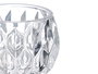 Giftdecor Portavela de Cristal con Diseño Diamante - Vidrio Transparente - 7.5 x 6.5 x 7.5 cm (Set de 24)