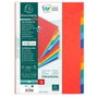 Exacompta Nature Future Separadores de Cartulina Lustrada 225 gr, A4 12 Posiciones, Set de 25, Colores