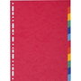 Exacompta Nature Future Separadores de Cartulina Lustrada 225 gr, A4 12 Posiciones, Set de 25, Colores