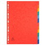 Exacompta Nature Future Separadores de Cartulina Lustrada 225 gr, A4 12 Posiciones, Set de 25, Colores