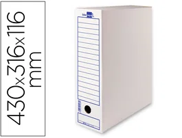Liderpapel Caja de archivo definitivo para listados de ordenador, Blanco