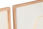 DKD Home Decor Set de 6 Cuadros de Abeto y MDF con Conchas y Acabado Enmarcado en Blanco
