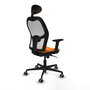 PIQUERAS Y CRESPO Silla de oficina Jorquera Naranja y Blanco