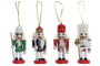 DKD Home Decor Figura de Madera Cascanueces Surtido de 4 Unidades
