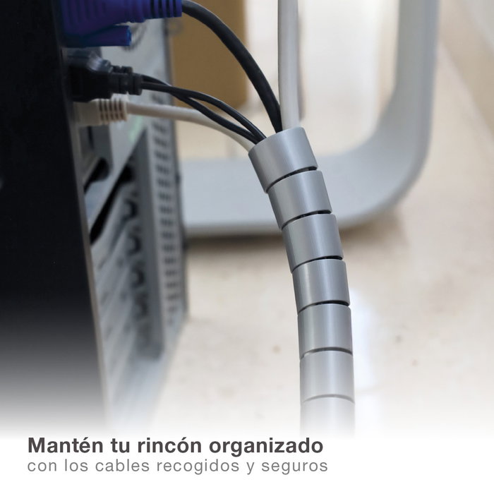 GSC Evolution Organizador de Cables 20mm - 1.8M Gris