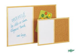 Pizarra Mitad Corcho Mitad Blanca 40X60