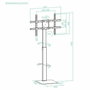 Tooq Soporte de Suelo Midas FS2286M-B para TV 37-70 pulgadas