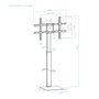 Tooq Soporte de Suelo Midas FS2286M-B para TV 37-70 pulgadas
