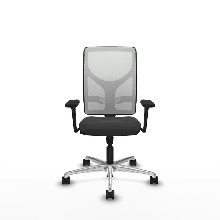 PIQUERAS Y CRESPO Silla de oficina Motilla con mecanismo Sincro, Gris oscuro y Blanco PIQUERAS Y CRESPO Silla de oficina Motilla con mecanismo Sincro, Gris oscuro y Blanco