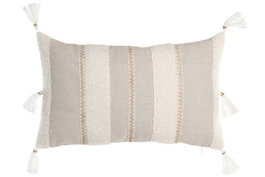 DKD Home Decor Cojín de Algodón Crudo 30x50 cm