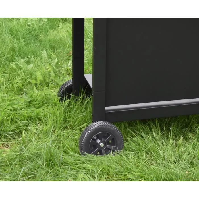 Grill Garden Barbacoa Plancha Gas 3 Quemadores Negra con Tapa Protectora y Encendido Piezoeléctrico GRI3326880021513